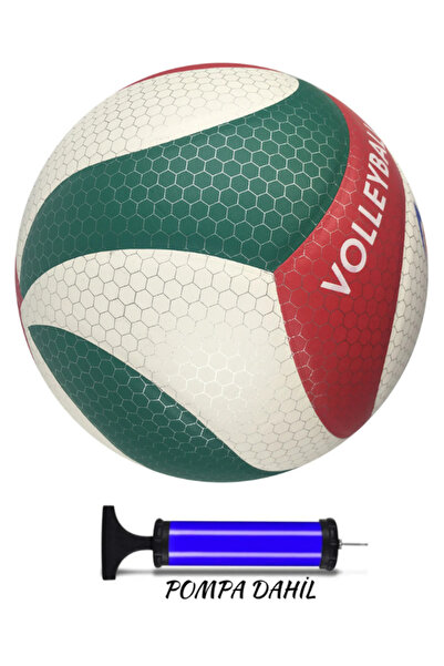 Janissary Micro Fiber Voleybol Topu Dikişli Yumuşak Deri Antereman + Pompa RE...