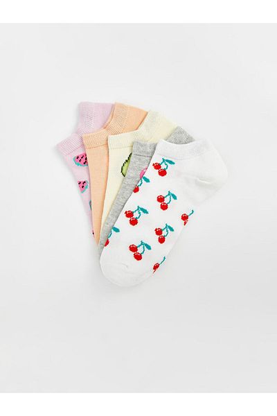 LC Waikiki Чорапи с ботуши за момичета с шарки, 5 броя, нов сезон - S50356Z4