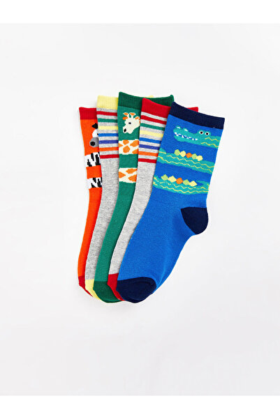 LC Waikiki Mixed Patterned Boys' Socks 5-Piece Set