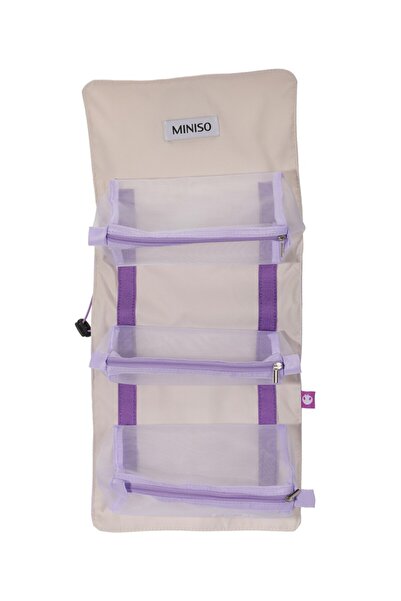 Miniso Sanrio Lisanslı Kuromi Katlanabilir Makyaj Çantası