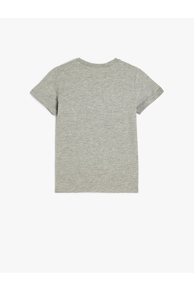 Koton Dinosaur Print Short Sleeve Crew Neck T-Shirt