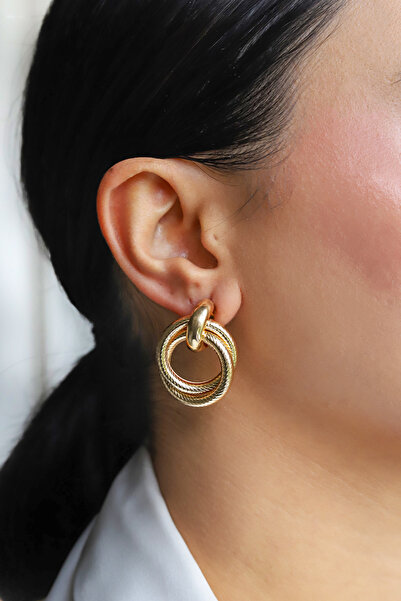 Brillo Interlocking Hoop Earrings
