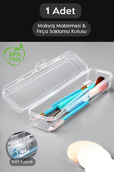 Meleni Home Φορητό Makeup Organizer - Διαφανές Πινέλο Καλλυντικών Μακιγιάζ πολλαπλών χρήσεων Organizer Brush Holder
