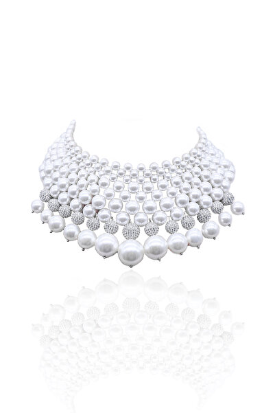 Bayemeyc Mollusca İnci Choker Kolye
