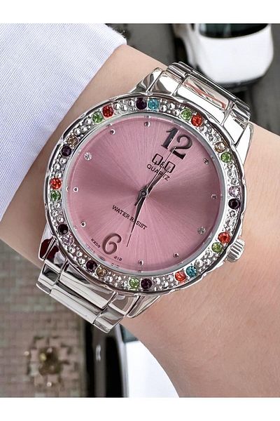 Q&Q Women's Metal Cord Wristwatch