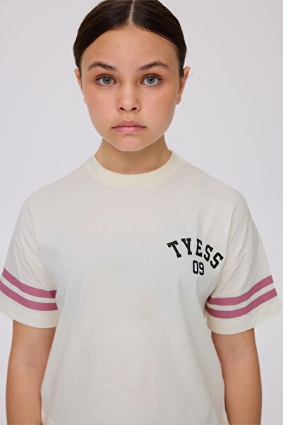 Tyess Κοριτσίστικο μπλουζάκι μπεζ