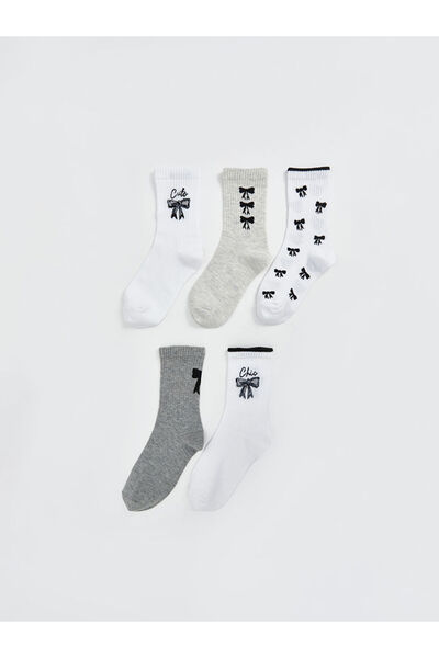 LC Waikiki Sparkling Selections from Shining Store |   Patterned Girls' Socks, Pack of 5