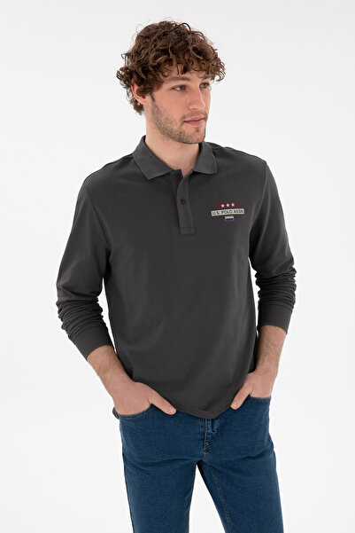 U.S. Polo Assn. Ανδρικό φούτερ Anthracite 50293741-VR006