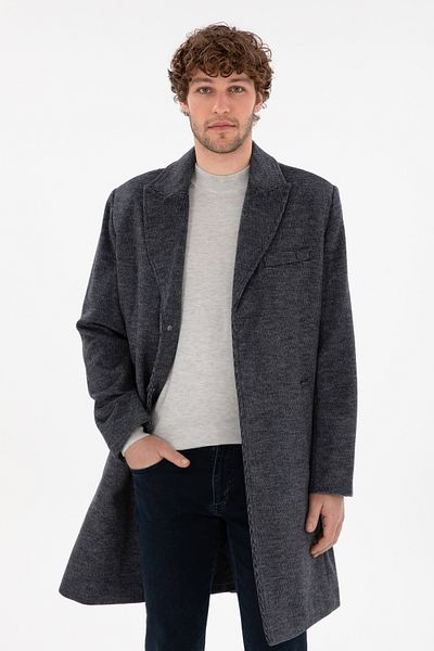 U.S. Polo Assn. Men's Navy Blue Cashew Coat 50291731 -Vr033