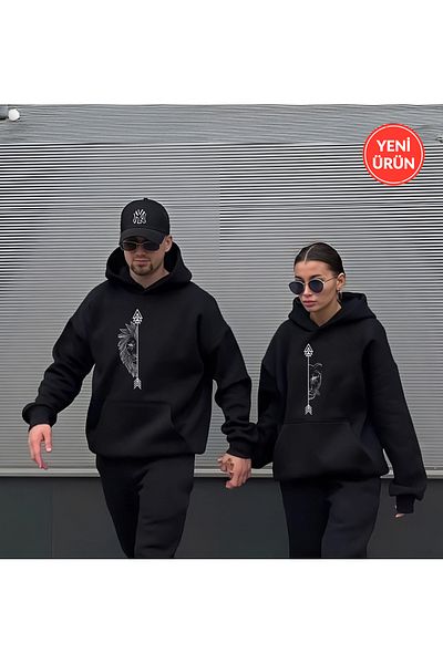 Rex Darius 3 Yarn Lover Wife Lion Couple Combination Hooded Sweatshirt