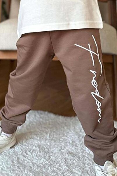 Riccotarz Σετ μπλουζάκι με στάμπα Fredoom για αγόρια και καφέ φούτερ - Φιγούρα αετού