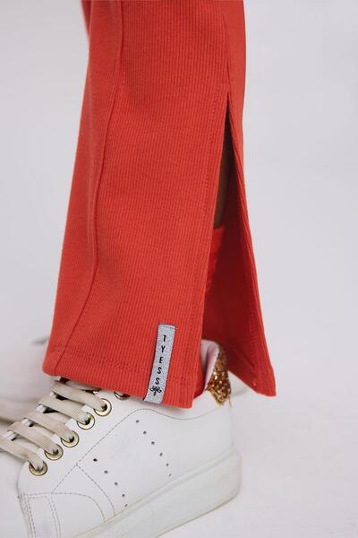 Tyess Kız Çocuk Kırmızı Tayt