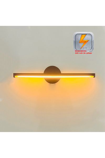 gaziantepavize Electric Emerald Swan Black Case Modern Decorative Daylight Led Wall Sconce (Not Battery)
