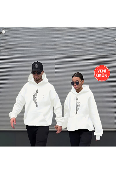 Rex Darius Φούτερ με κουκούλα με 3 νήματα Lover Wife Lion Couple