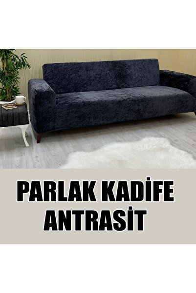 KILIFSAN PARLAK KADİFE KUMAŞ ÜÇLÜ & ÇEKYAT  KOLTUK KILIFI