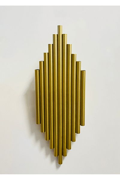 gaziantepavize Electric Crown Mahal Gold Metal Decorative Daylight Wall Sconce - Led Included (Not Battery)