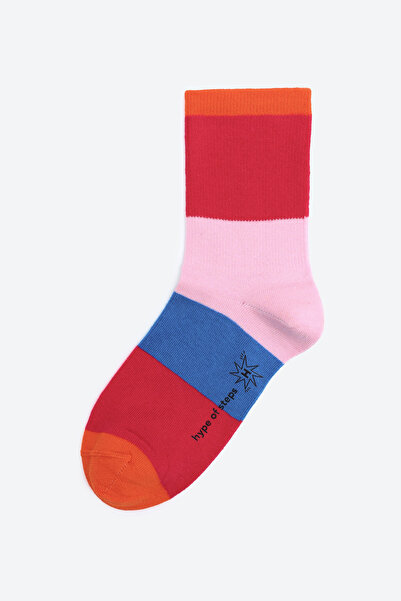 Hype of Steps Warm Blocks - Blok Desenli Çorap