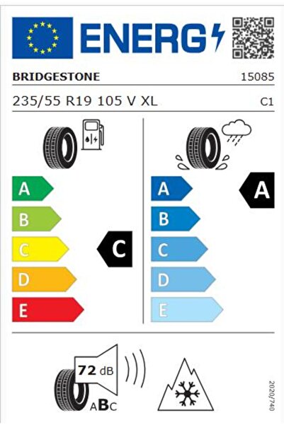 Bridgestone 235/55 R19 105V XL Blizzak LM005 Oto Kış Lastiği (Üretim:2023)