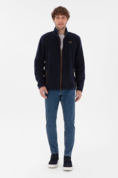 U.S. Polo Assn. Erkek Lacivert Polar Örme Hırka 50290594-VR033