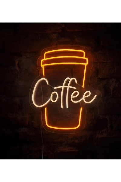 ONSAN Kahve bardağı neon led duvar aydınlatması kafe