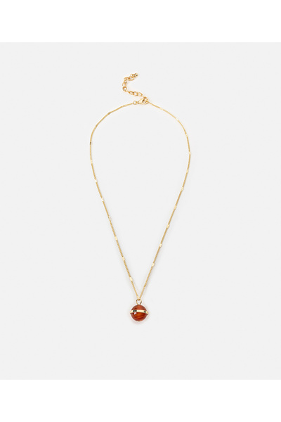 İpekyol Kontrast uçlu metal kolye