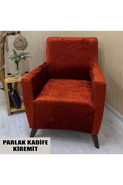 KILIFSAN PARLAK KADİFE KUMAŞ TEKLİ KOLTUK & BERJER KOLTUK KILIFI