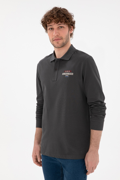 U.S. Polo Assn. Ανδρικό φούτερ Anthracite 50293741-VR006