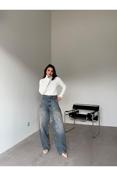 Bade Butik بنطلون جينز فضفاض عتيق الطراز