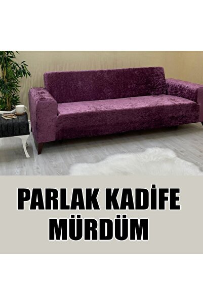 KILIFSAN PARLAK KADİFE KUMAŞ ÜÇLÜ & ÇEKYAT  KOLTUK KILIFI