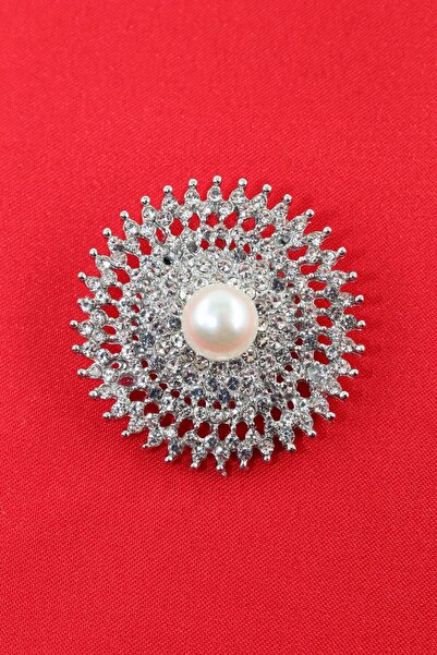 KEEBA Sönmeyen yaşam enerjisi Güneş broş gümüş renk incili retro kristal taşl...