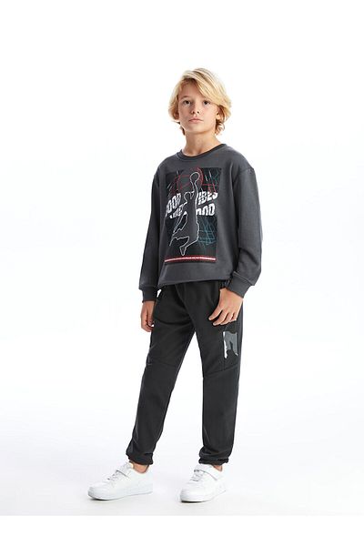 LC Waikiki Pantaloni de sport Jogger pentru băieți cu talie elastică