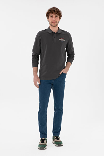 U.S. Polo Assn. Ανδρικό φούτερ Anthracite 50293741-VR006