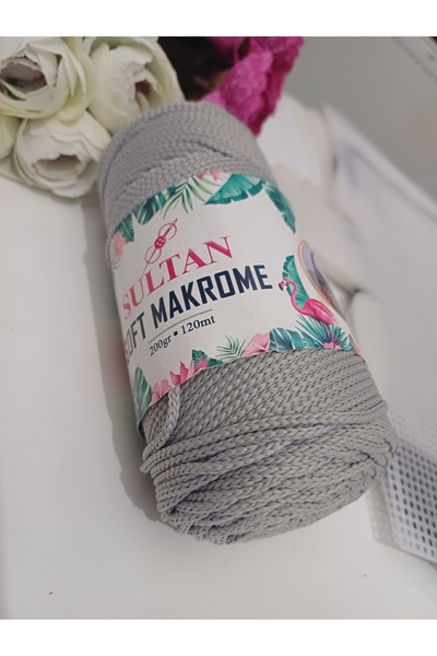 Sultan soft makrome 836 açık gri