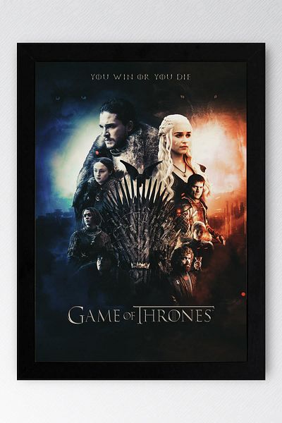 Saturn Game of Thrones Framed Table - Game of Thrones Series Poster Art Print