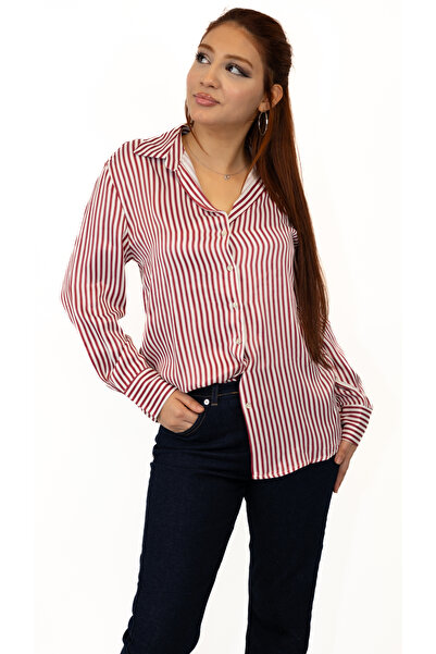 BUSEM Striped Satin Shirt