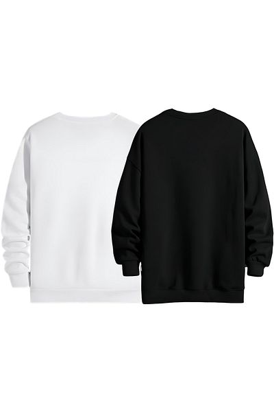 Gölge Store Ανδρικό φούτερ με λεπτή εφαρμογή Ataturk Signature Visual Crew Neck 809