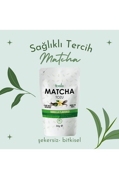 Fibrelle Matcha Vanilla Flavored 50g