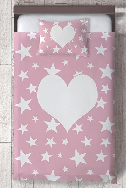 MEKTA HOME Baby and Children's Room Star and Heart Bedspread Mktyo-119