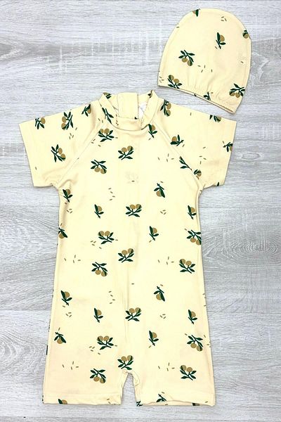 My Kids Wear ملابس سباحة للأولاد مع غطاء محرك السيارة، وسحاب، وحماية من الشمس