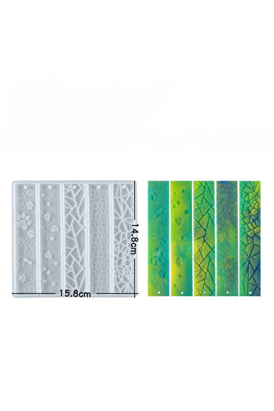 HOBİFLEX EPOKSİ REÇİNE SİLİKON KALIP İTHAL KALPLİ PATİLİ KİTAP AYRACI BEŞLİ S...