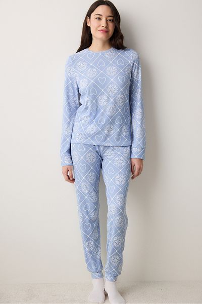 Penti Set de pijamale Winter Love Thermal Pantaloni