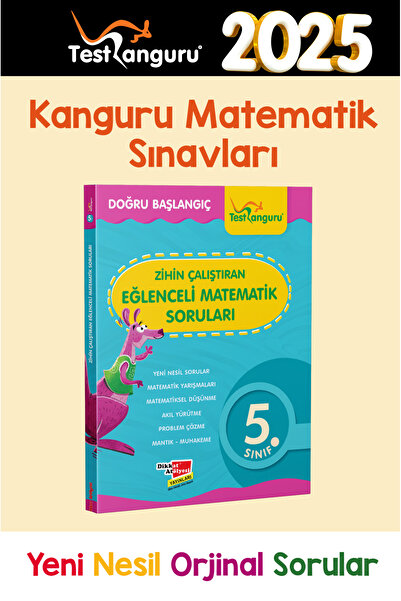 Dikkat Atölyesi Yayınları 5. Sınıf Zihin Çalıştıran Eğlenceli Kanguru Matemat...