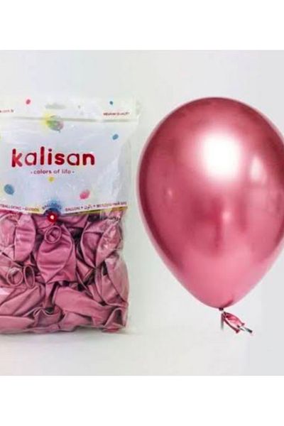 Çemrek Süs Parti 12 Inch Kalisan Chrome Balloon - Pack of 50