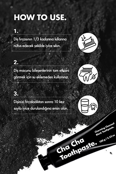 UNPA UNPA [.] Cha Cha Toothpaste : All-Natural Organic Charcoal Teeth Strengthening Toothpaste for Minty