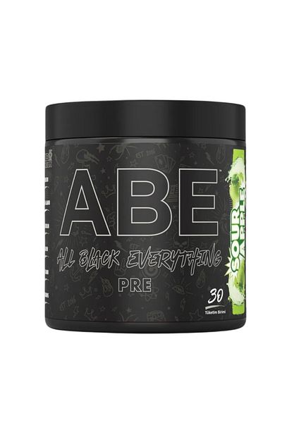 applied nutrition Abe Pre-Workout Green Apple Flavored 315g 30 Servings Intense Energy and Performance Support