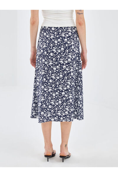 LC Waikiki Blai̇s Patterned Women's Skirt with Elastic Waist