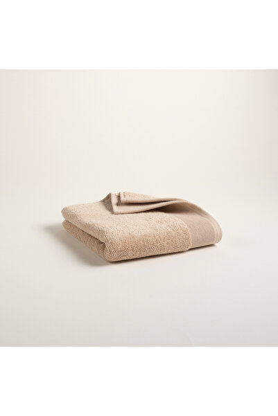 Zsa Zsa Zsu Solıd Bordürlü Pamuk %100 Pamuk Yüz Havlusu 50x90 Cm Kum Rengı