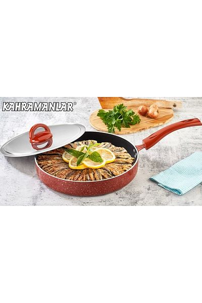 Kahramanlar Tile Teflon Fish Pan 34 Cm