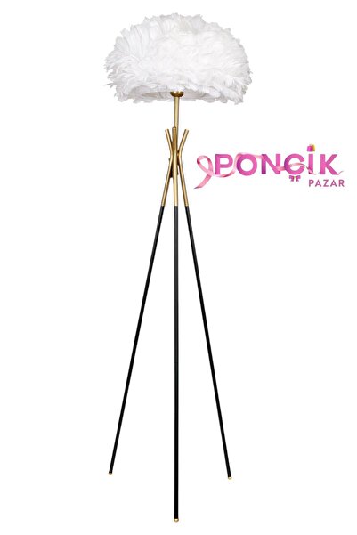 PONCİKPAZAR TÜYLÜ AYAKLI ABAJUR