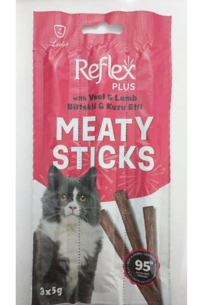 Reflex Biftekli ve Kuzu Etli Stick Kedi Ödül Maması 3 Adet 5 Gr